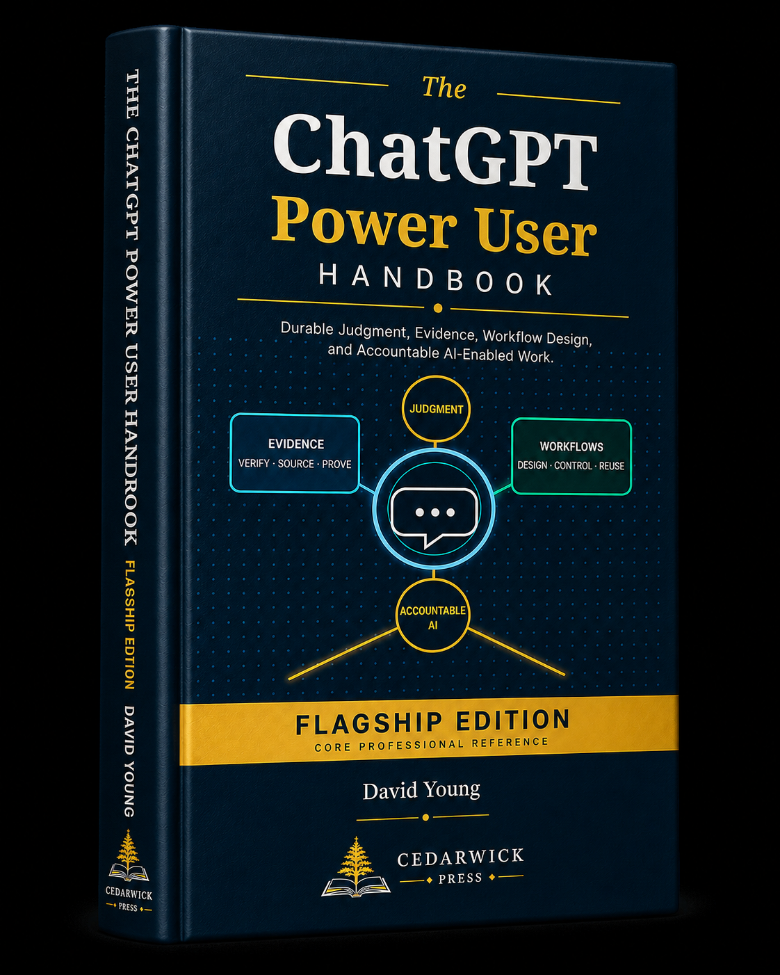 The ChatGPT Power User Handbook by David Young, Flagship Edition cover