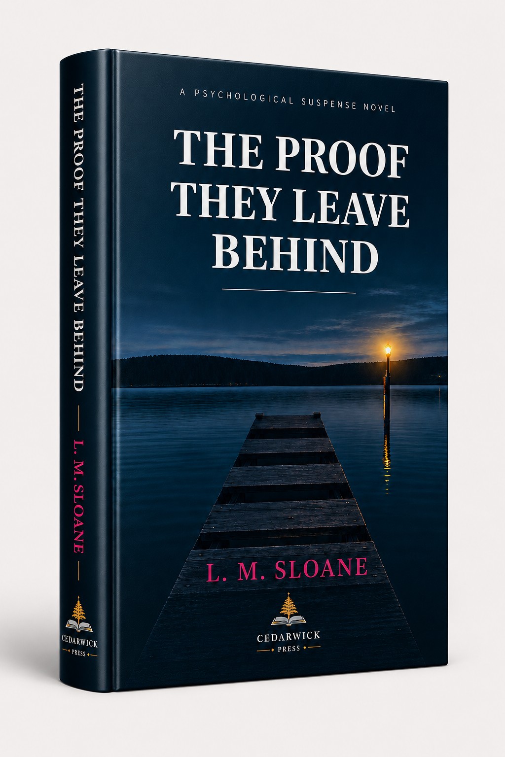 The Proof They Leave Behind by L. M. Sloane psychological suspense cover