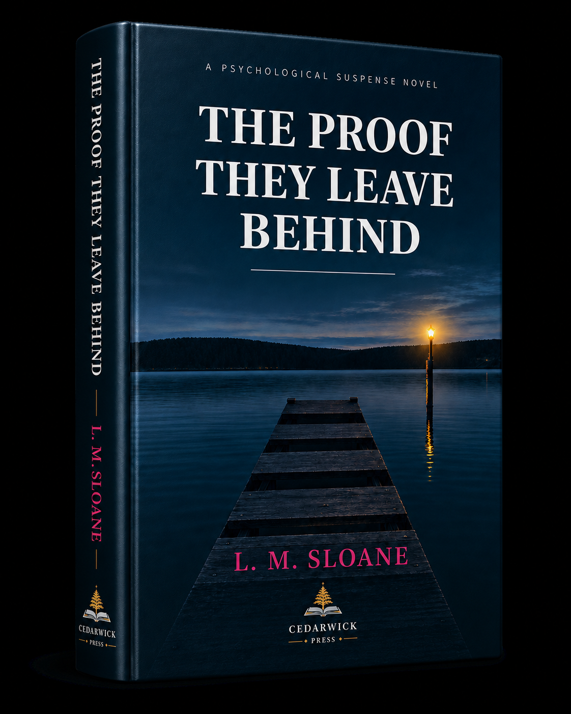 The Proof They Leave Behind by L. M. Sloane psychological suspense cover